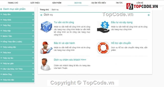 Website công nghiệp,website bán sắt thép,code website bán hàng online,website chuẩn SEO,web công ty sắt thép,Web xây dựng