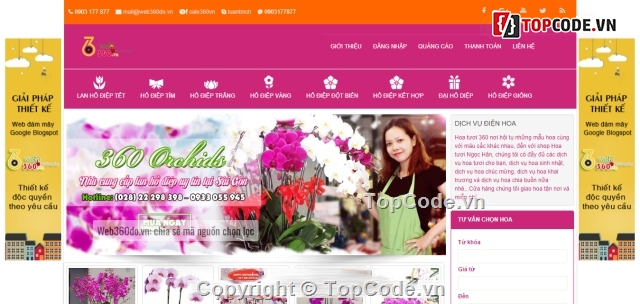 website bán hoa tươi,shop bán hoa,website bán hoa,Web bán hoa