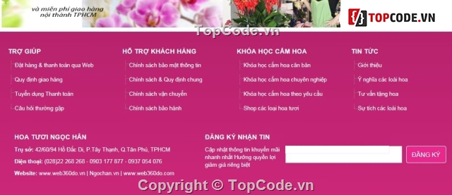 website bán hoa tươi,shop bán hoa,website bán hoa,Web bán hoa