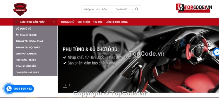 phụ tùng xe hơi,website bán hàng,website phụ tùng ô tô,Web bán phụ tùng xe hơi,Web phụ kiện xe,Website bán Phụ kiện xe hơi