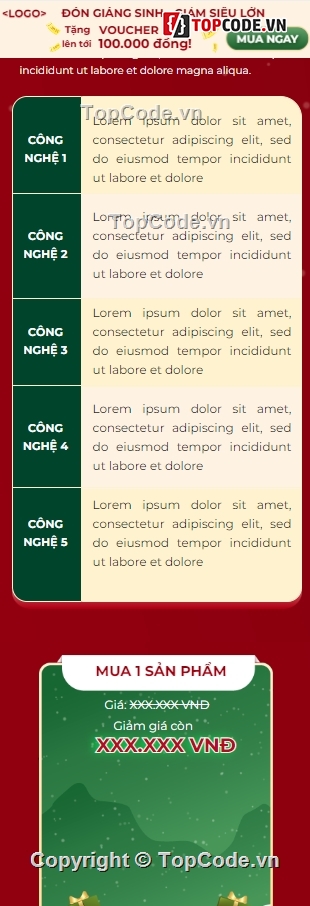 Landing page,landing page Giáng sinh,code landing page Giáng sinh