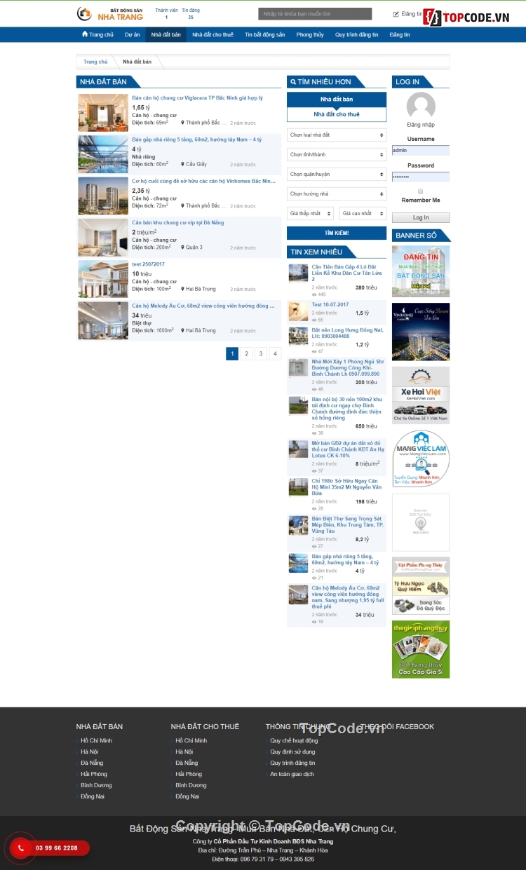 web bất động sản,website bất động sản,Mẫu website bất động sản,thiết kế website bất động sản