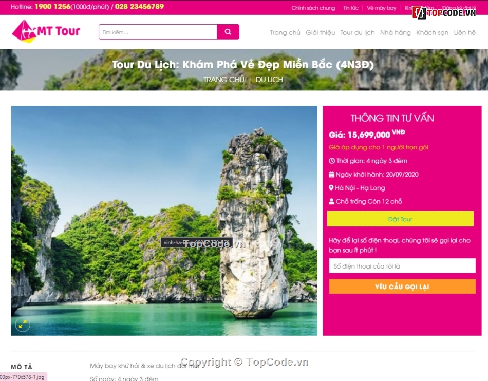 Theme Flatsome,web tour  du lịch,Mẫu web du lịch,website du lịch,sharecode website du lịch