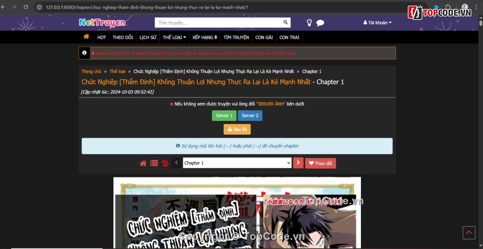 website đọc truyện,website xây dựng,nettruyen,NetTruyen Laravel Source,Nền tảng đọc truyện tối ưu tốc độ,Mã nguồn web truyện chuẩn SEO