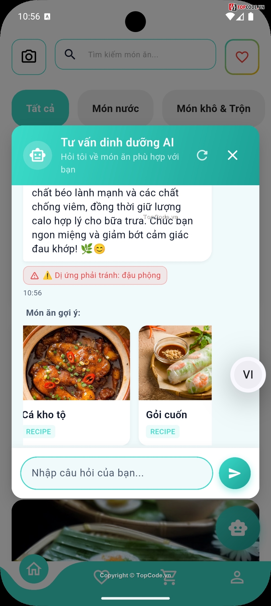 App Dạy Nấu Ăn,Android,Flutter
