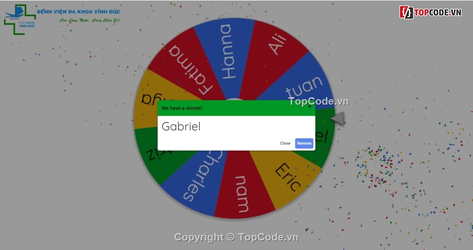 wheelofnames.com,quay số từ xa,bút trình chiếu,quay số may mắn