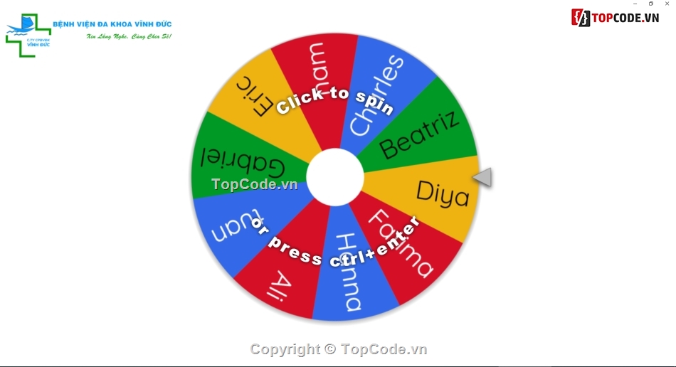 wheelofnames.com,quay số từ xa,bút trình chiếu,quay số may mắn