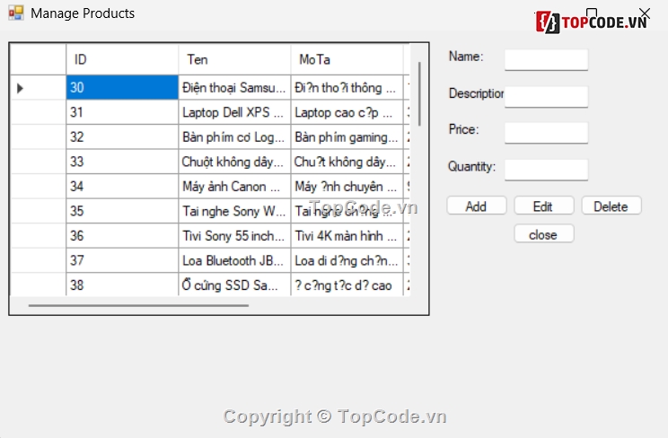 điện tử,code bán hàng,code bán hàng điện tử,code quản lý bán hàng,c#,quản lý