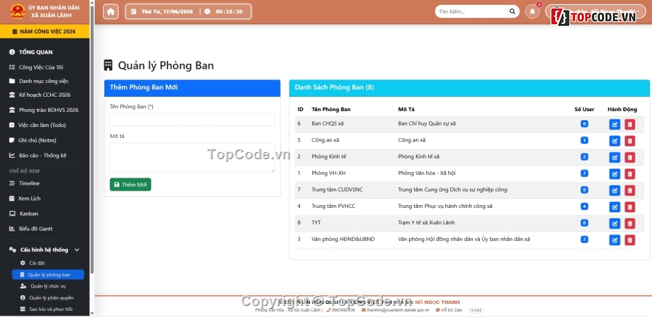 code quản lý công việc,QLCV,task manager