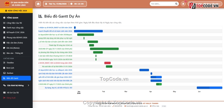 code quản lý công việc,QLCV,task manager