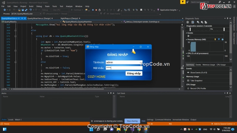Full code Quản lý Nhân Sự,Phần mềm Quản lý,Code Quản Lý Nhân Sự,Sharecode Quản Lý Nhân Sự,Topcode Quản Lý Nhân Sự