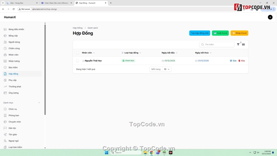 code quản lý nhân sự,Đồ án quản lý nhân sự,full code,full báo cáo,đồ án quản lý nhân sự mvc,website quản lý nhân sự