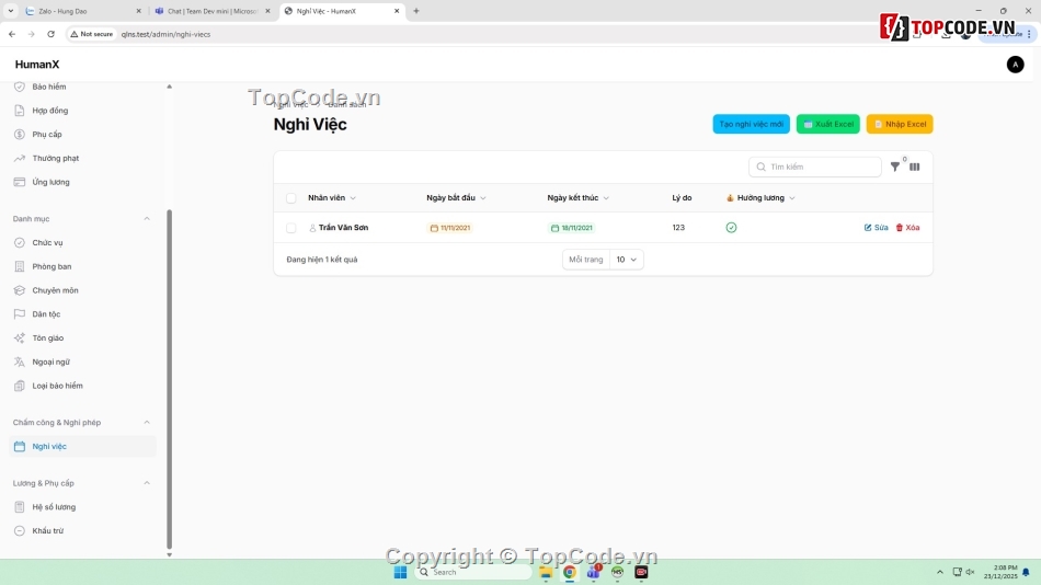 code quản lý nhân sự,Đồ án quản lý nhân sự,full code,full báo cáo,đồ án quản lý nhân sự mvc,website quản lý nhân sự