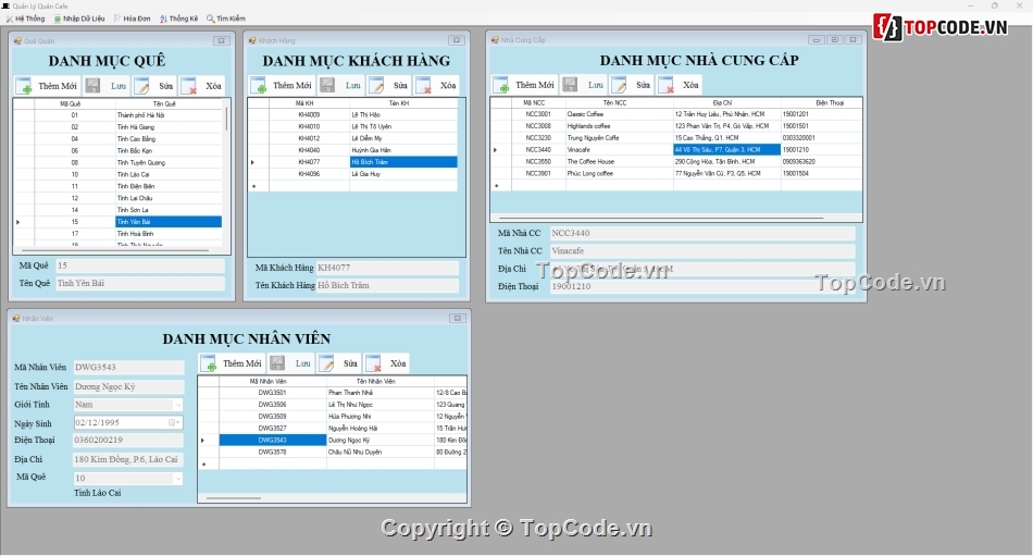 Phần mềm quản lý quán cafe C# Full CSDL - Đồ Án TN,Phần mềm quản lý quán cafe C# Full CSDL,Phần mềm QL quán cafe Full CSDL,Tools quản lý quán cafe Full CSDL