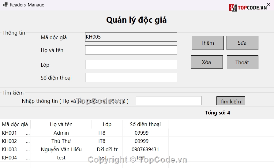 Quản lý thư viện c# 3 lớp,quản lý thư viện C#,c# quản lý thư viện,đồ án c# quản lý thư viện,quản lý thư viện 3 lớp,Code đồ án quản lý thư viện C#