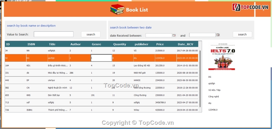 quản lý sách thư viện java,quản lý thư viện java,Phần mền quản lý thư viện java