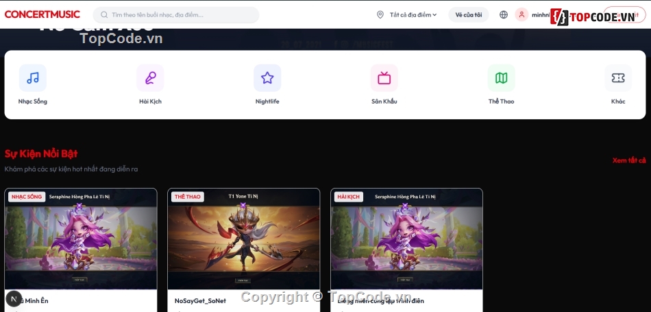 Concert,NestJS,NodeJS,Quản lý tổ chức tham gia concert