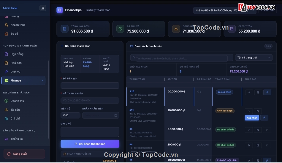 quản lý,Phần mềm quản lý nhà trọ,quản lý nhà trọ,nhà trọ,code quản lý nhà trọ