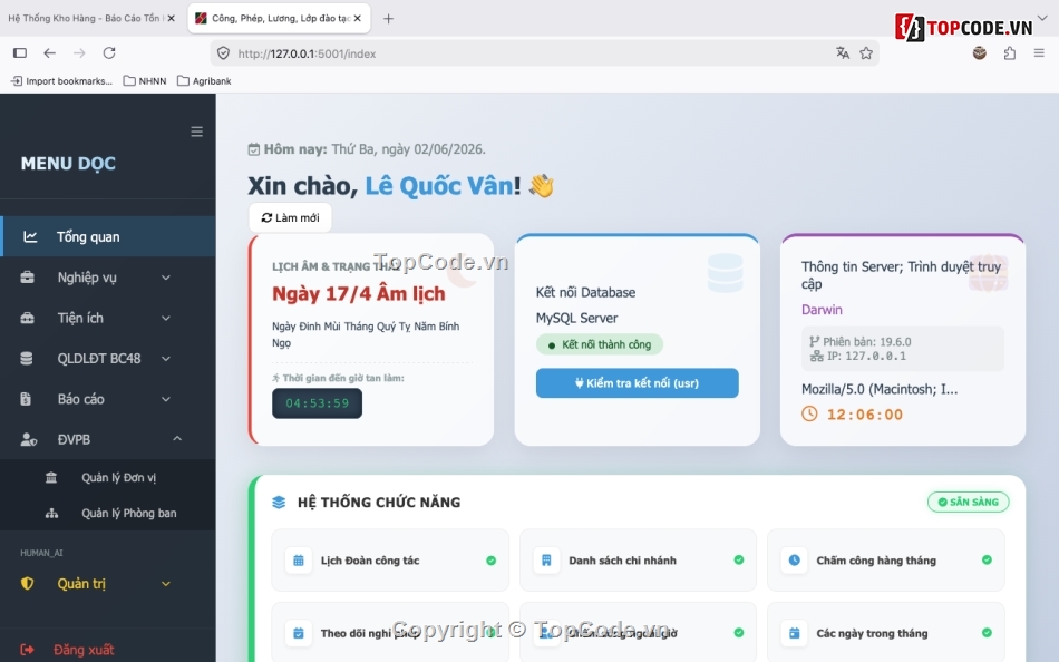 Trắc nghiệm,Chấm công,Báo cáo đồ án,Báo cáo tuân thủ 2908,TXT,CSV