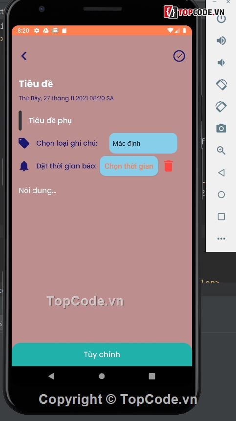 quản lý công việc,app cá nhân,android studio,app quản lý thời gian,android java