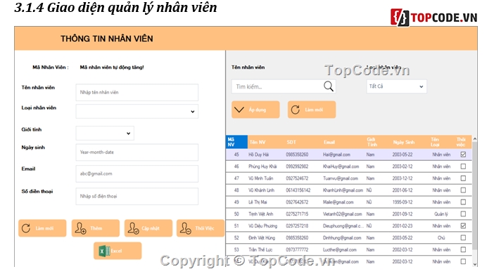 3 lớp,Project Quản Lý Cửa Hàng,C# Quản Lý