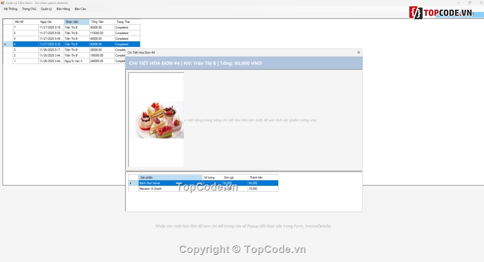 winform,đồ án quản lý cửa hàng bánh,quản lý cửa hàng