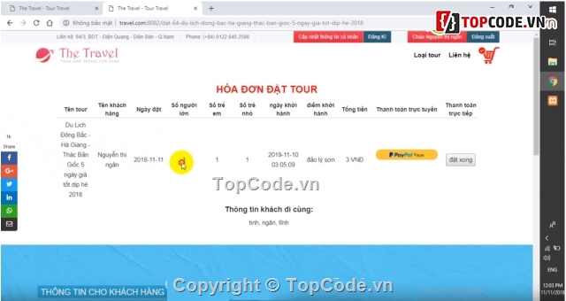 website du lịch,đồ án tốt nghiệp website du lịch php,Quản lý đặt tour du lịch,Website tour du lịch