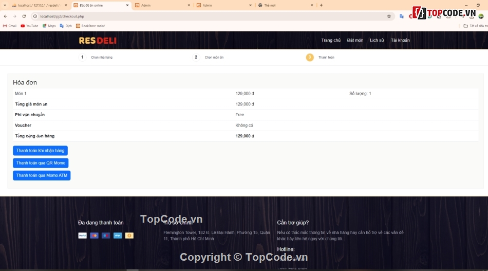 Quản lý nhà hàng,quản lý order,quản lý bán hàng,web quản lý nhà hàng