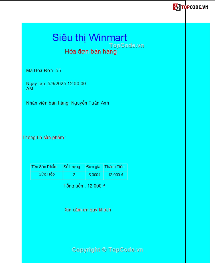 C# Quản Lý,Quản Lý Siêu Thị,3Lớp