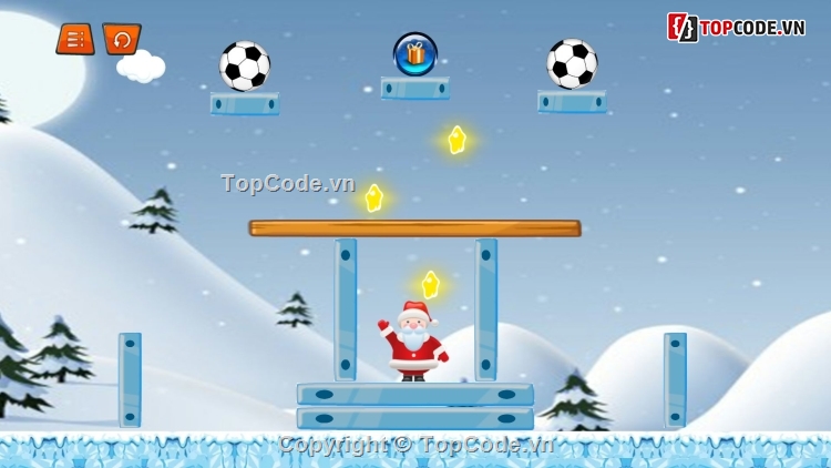 Santas Gift,christmas games,puzzle games,physics games,santa clause