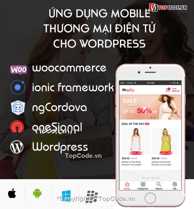 Ứng dụng,ứng dụng bán hàng online,wordpress,wordpress app,code app store