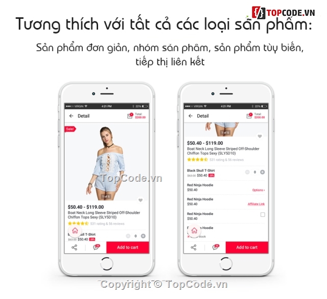 Ứng dụng,ứng dụng bán hàng online,wordpress,wordpress app,code app store