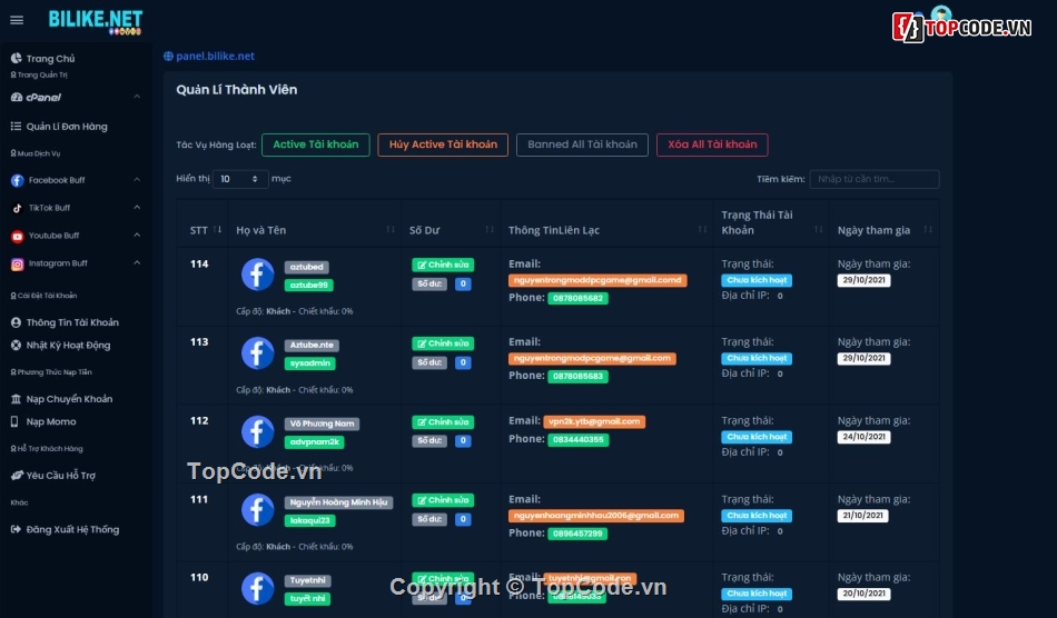 code facebook,code order dịch vụ facebook,code order dịch vụ