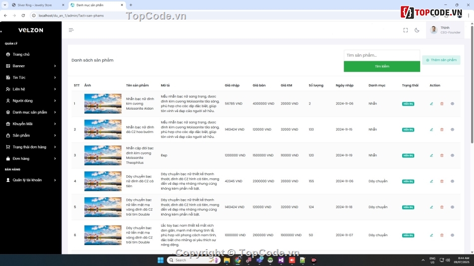 Share code đồ án bán trang sức php mysql,Share code đồ án web bán hàng trang sức php,đồ án web bán trang sức php mysql