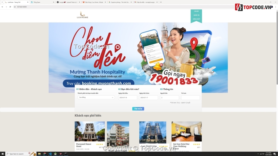 đồ án web quản lý đặt phòng khách sạn,web quản lý đặt phòng khách sạn php mysql,đặt phòng khách sạn php mysql