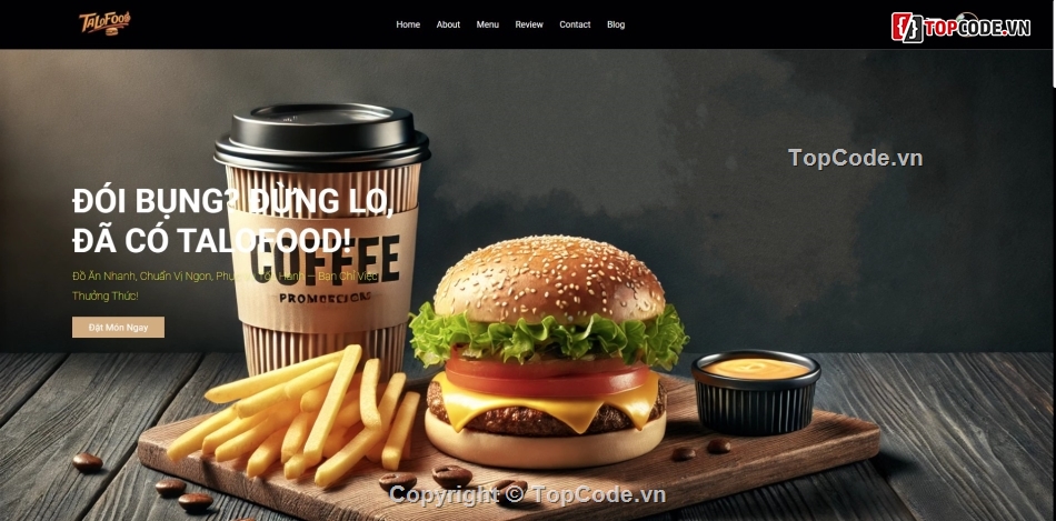 Website đặt món ăn trực tuyến,Hệ thống quản lý nhà hàng PHP,Thanh toán PayPal tích hợp PHP,Source code bán đồ ăn PHP PDO