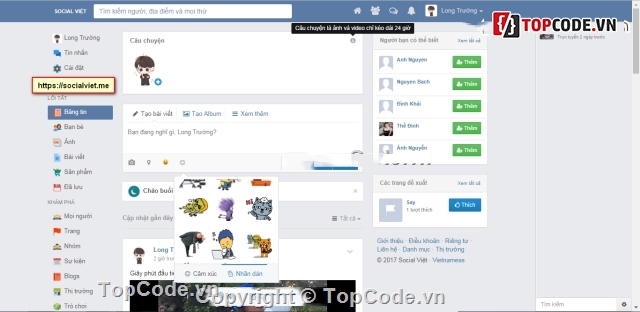 Sngine Facebook,MXH,book,Update,cach code giao dien facebook newsfeed,code facebook