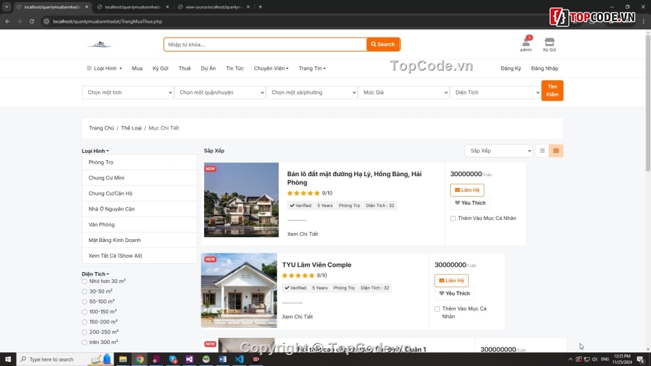 web php,php mysql,Website bán hàng,code web bán nhà đất,share code nhà đất,Đồ án web PHP