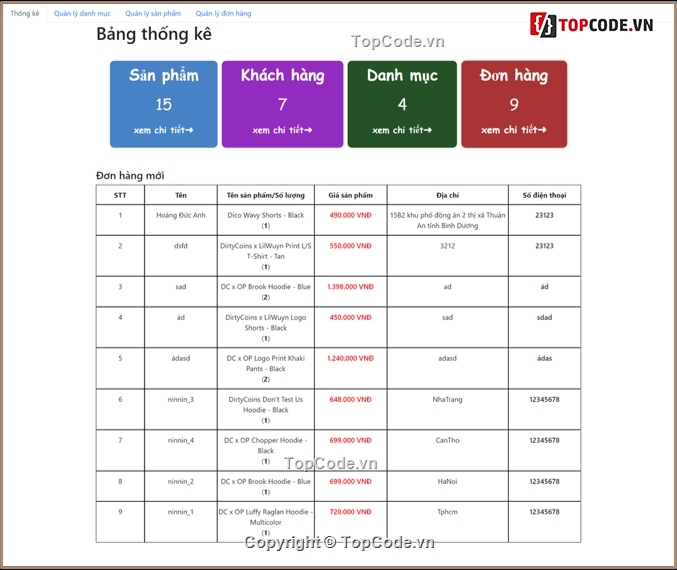 code web bán quần áo,web bán quần áo,full code bán quần áo thời trang,share code web,đồ án web php