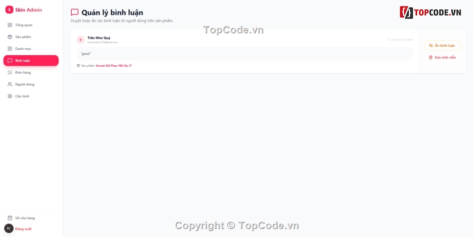 web làm đẹp,website đẹp,web mỹ phẩm,website mỹ phẩm,code web,website spa