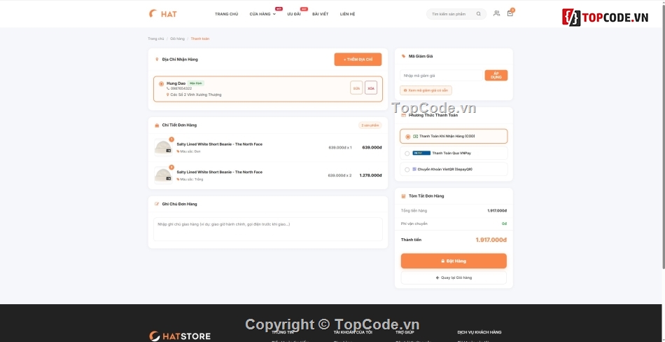 code web ban hat non laravel,source code website thoi trang laravel sepay vnpay,code laravel ban quan ao day du dashboard