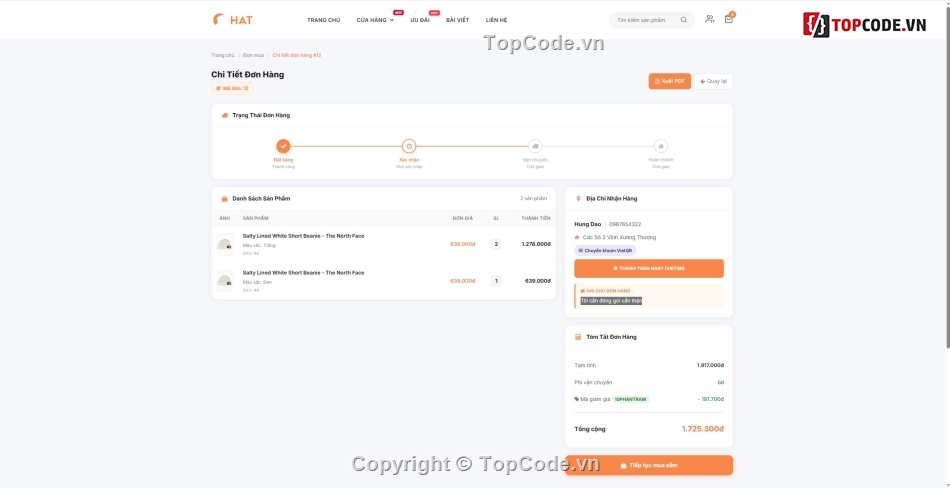 code web ban hat non laravel,source code website thoi trang laravel sepay vnpay,code laravel ban quan ao day du dashboard