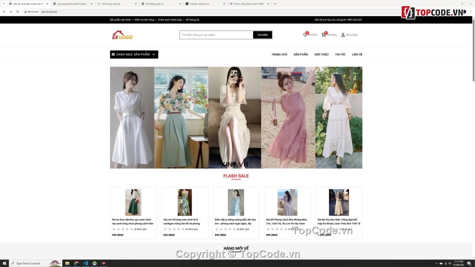 sharecode thoi trang nu,website ban quan ao nu,code website php laravel