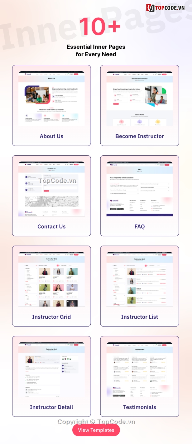 LMS,Online Courses,Website học online,Website học trực tuyến,Education,giao diện website