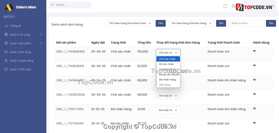 web bán quần áo,code bán áo quần,laravel,reactjs,shop quần áo,share code quần áo