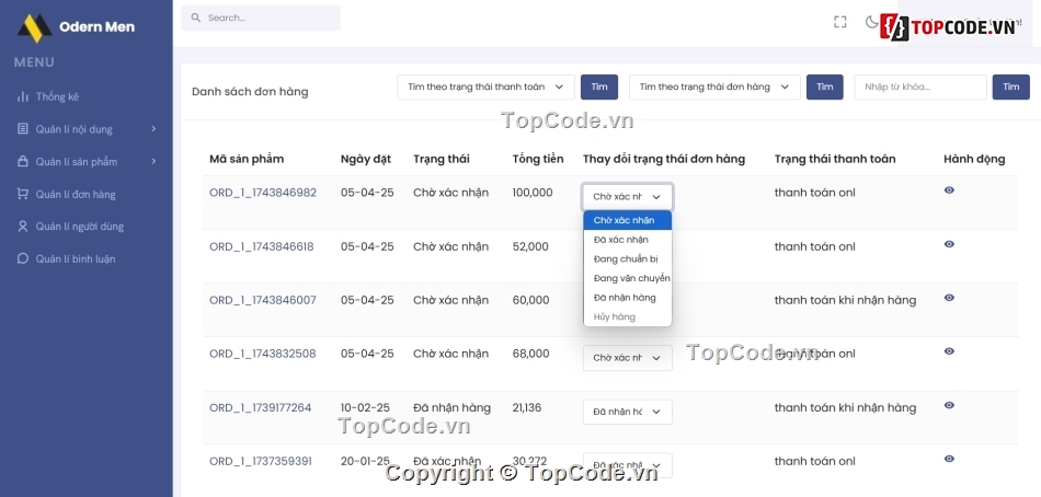 web bán quần áo,code bán áo quần,laravel,reactjs,shop quần áo,share code quần áo