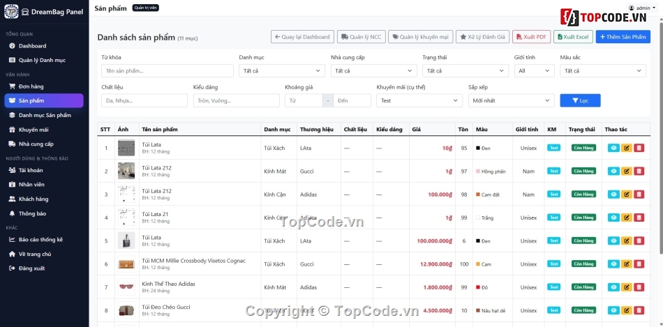 website thương mại điện tử php,source code website bán kính mắt túi xách,đồ án tốt nghiệp website bán hàng php mysql,source code website bán hàng chuẩn seo