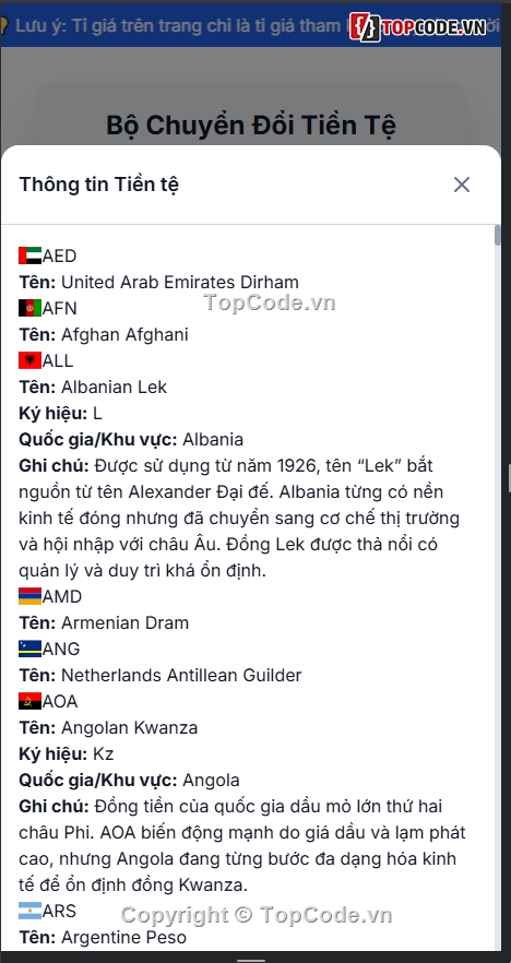 code chuyển đổi tiền tệ,source chuyển đổi tiền tệ,source code chuyển đổi tiền tệ