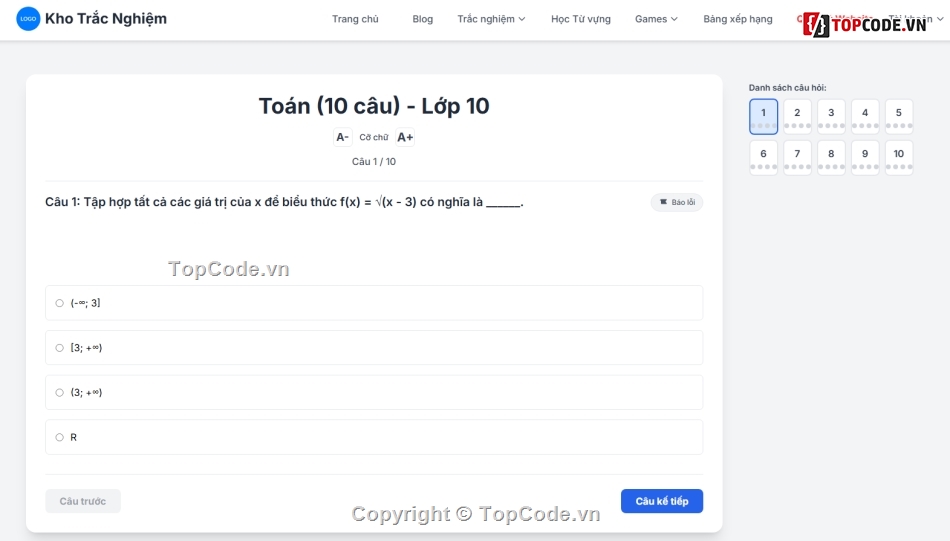 code web trắc nghiệm,website trắc nghiệm,web trắc nghiệm,souce trắc nghiệm