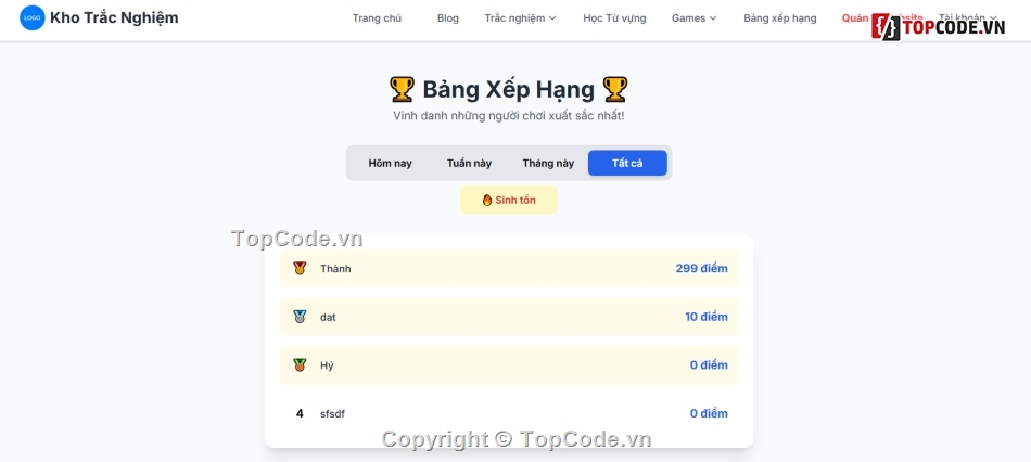 code web trắc nghiệm,website trắc nghiệm,web trắc nghiệm,souce trắc nghiệm